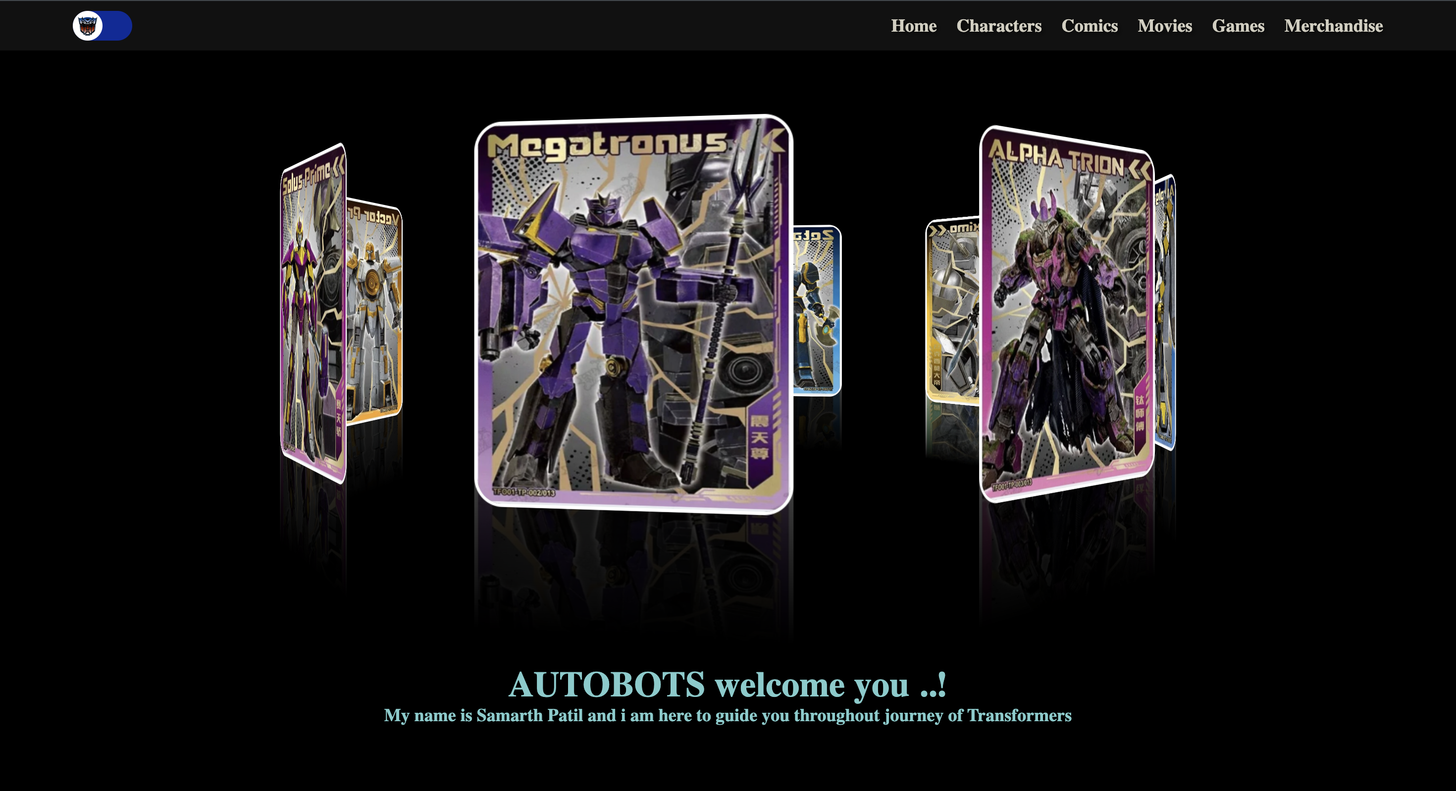Preview of CyberTronix - Transformers Project