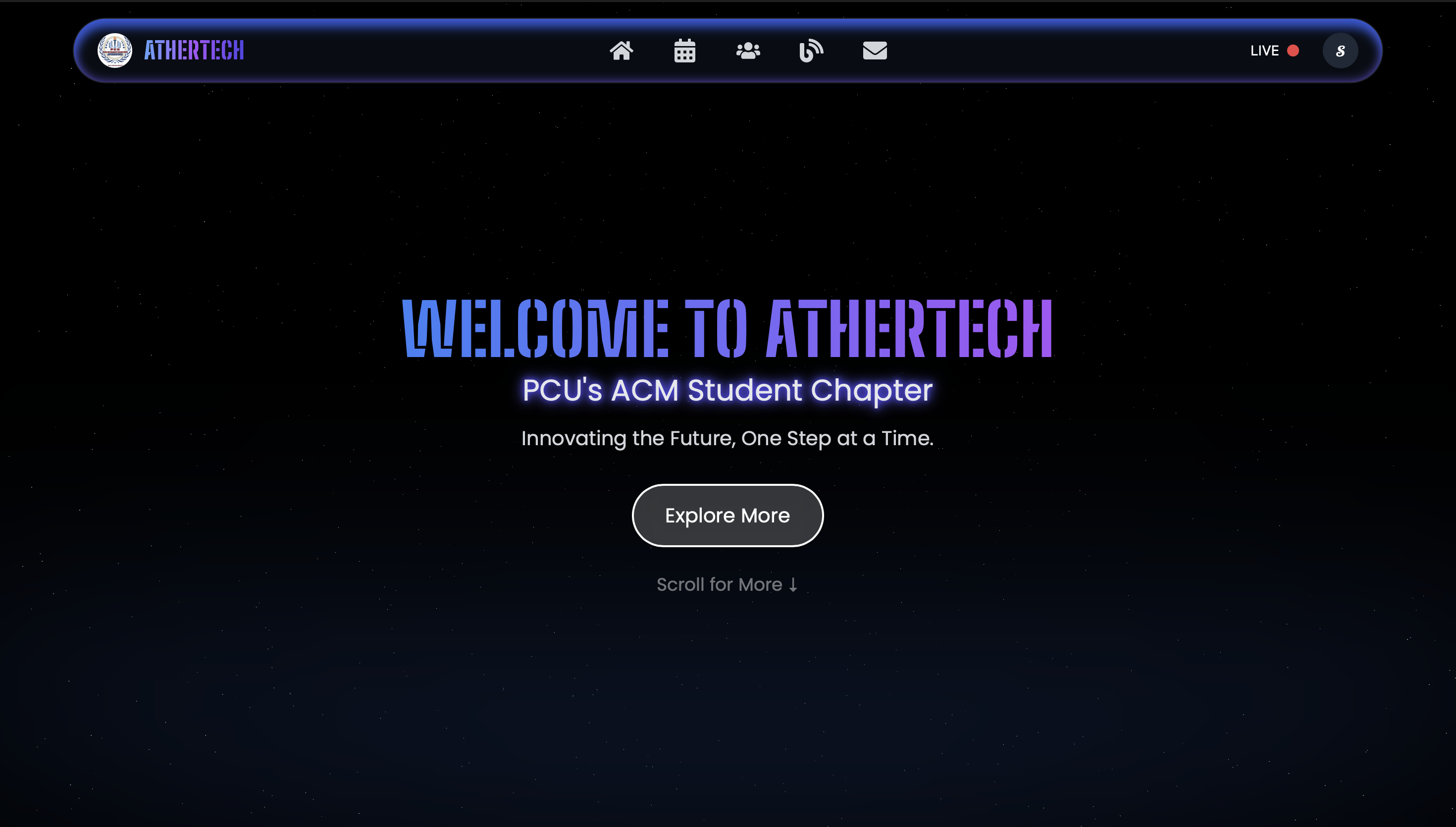 Preview of PCU ACM Website